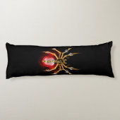 Coussins Longs Araignée en vapeur noire (Dos)