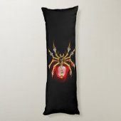 Coussins Longs Araignée en vapeur noire (Dos (Vertical))