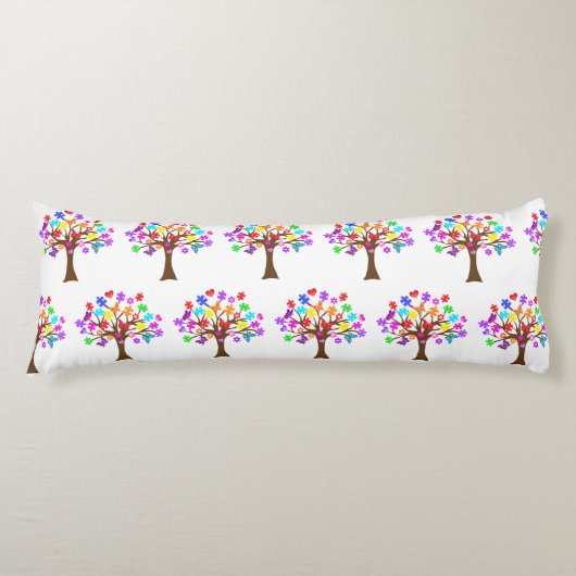 Coussins Longs Arborescence des sensibilisations sur l'autisme (Devant)