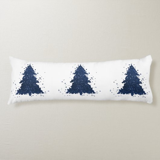 Coussins Longs Arbre de Noël Moody | Classy Dark Navy Bleu (Devant)