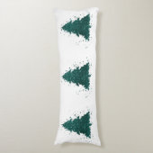 Coussins Longs Arbre de Noël Moody | Dark Midnight Turquoise Spla (Devant (Vertical))