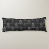 Coussins Longs Arbre de Noël Moody | Onyx Silvery Black Splatter (Dos)