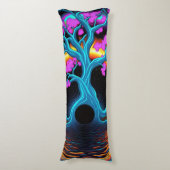 Coussins Longs Arbre de vie coloré (Devant (Vertical))