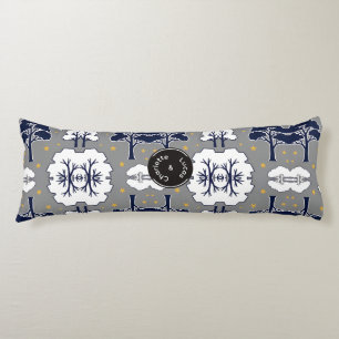 Coussins Longs Arbre et Étoile de la Forêt Moderne Personnalisés