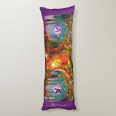 Coussins Longs Arbre magique féerique somnolent. Coutume géante (Dos (Vertical))