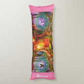 Coussins Longs Arbre magique féerique somnolent. Coutume géante (Dos (Vertical))