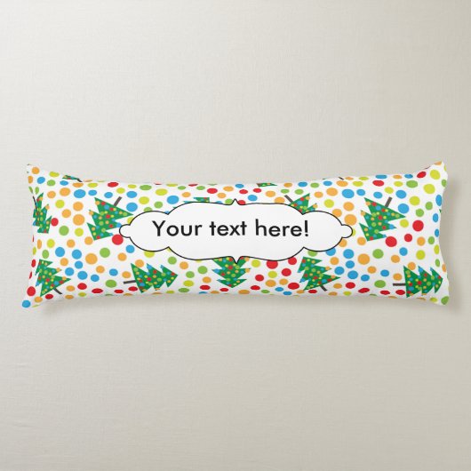 Coussins Longs Arbres de Noël motif (Devant)