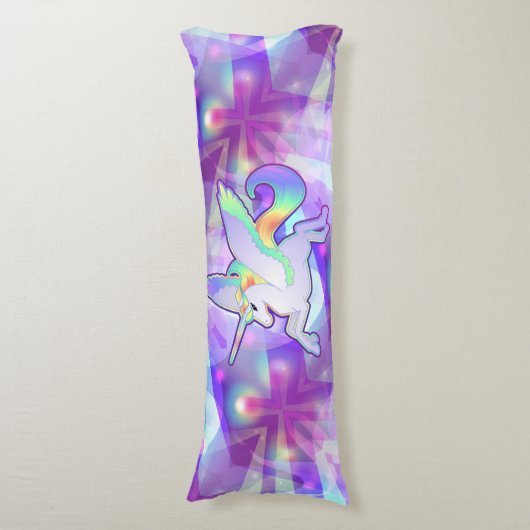 Coussins Longs Arc-en-ciel Alicorn (Devant (Vertical))