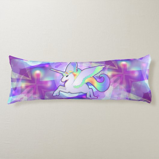 Coussins Longs Arc-en-ciel Alicorn (Devant)
