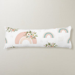 Coussins Longs Arc-en-ciel&Fleurs