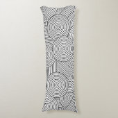 Coussins Longs Arche géométrique moderne du milieu du siècle Noir (Devant (Vertical))