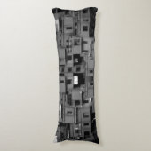 Coussins Longs Architectural noir et blanc (Devant (Vertical))
