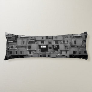 Coussins Longs Architectural noir et blanc