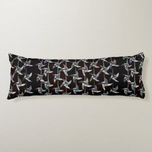 Coussins Longs Argent iridescente mouvement torsion puissance du 