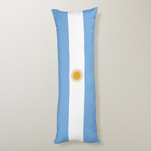 Coussins Longs Argentina flag (Dos (Vertical))