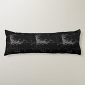 Coussins Longs Aries Constellation Hevelius Vintage sur Noir (Devant)