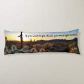 Coussins Longs Arizona Desert Sunset Cactus Inspiration Dire (Dos)