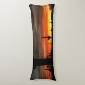 Coussins Longs Arizona Sunset Sonoran Desert Avec Saguaro Cactus (Devant (Vertical))