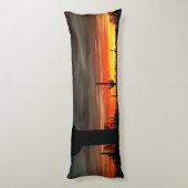 Coussins Longs Arizona Sunset Sonoran Desert Avec Saguaro Cactus (Dos (Vertical))