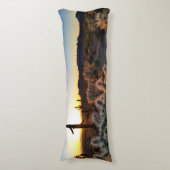 Coussins Longs Arizona Sunset Sonoran Desert Avec Saguaro Cactus (Devant (Vertical))