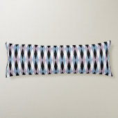Coussins Longs Arlequin Diamond Motif - Bleu et Dusty Lilac (Dos)