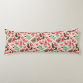 Coussins Longs arrière - plan avec les oiseaux mignons (Devant)