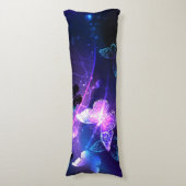 Coussins Longs Arrière - plan avec papillons de nuit (Devant (Vertical))