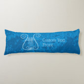 Coussins Longs Arrière - plan Blue Lyre (Devant)