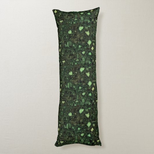 Coussins Longs Arrière - plan de circuit d'ordinateur (Dos (Vertical))