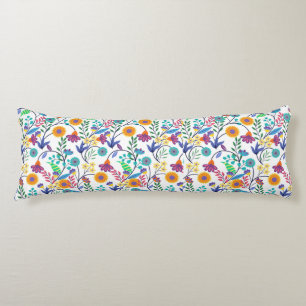 Coussins Longs Arrière - plan floral exotique coloré Motif-23145