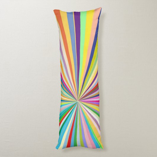 Coussins Longs Arrière - plan rayé frais (Dos (Vertical))