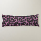 Coussins Longs Arrière - plan rose floral (Dos)