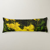 Coussins Longs Arrowleaf Fleur sauvage Jaune Arrowley Abstrait (Devant)