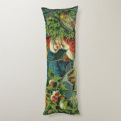 Coussins Longs Art antique du Père Noël (Dos (Vertical))