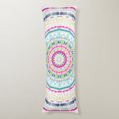 Coussins Longs Art de mandala coloré vibrant (Devant (Vertical))
