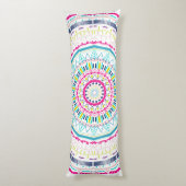 Coussins Longs Art de mandala coloré vibrant (Dos (Vertical))