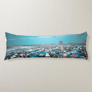Coussins Longs Art de plage côtière du New Jersey