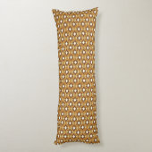 Coussins Longs Art Déco Fond d'écran Motif, Tan et Brown (Dos (Vertical))
