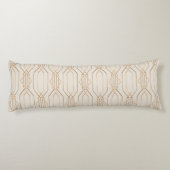 Coussins Longs Art Déco Lin & Or (Dos)