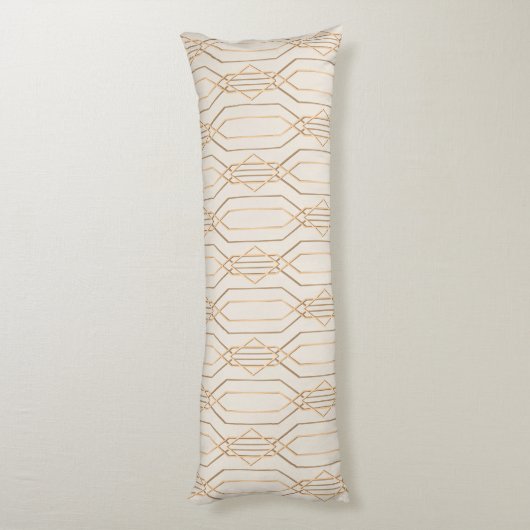 Coussins Longs Art Déco Lin & Or (Dos (Vertical))