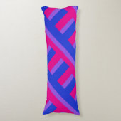 Coussins Longs Art double face de la fierté Bi (Devant (Vertical))