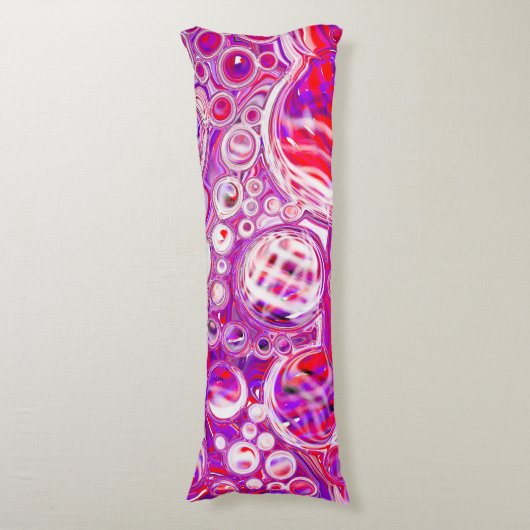 Coussins Longs Art fluide rouge et violet (Devant (Vertical))