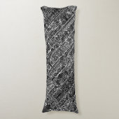 Coussins Longs Art Géométrique Noir Et Blanc 2 (Devant (Vertical))
