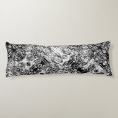 Coussins Longs Art Géométrique Noir Et Blanc 3 (Dos)