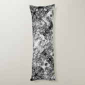 Coussins Longs Art Géométrique Noir Et Blanc 3 (Dos (Vertical))