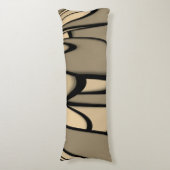 Coussins Longs Art Moderne Fondre des teintes Brown (Devant (Vertical))