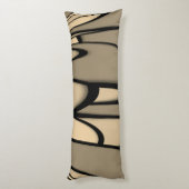 Coussins Longs Art Moderne Fondre des teintes Brown (Dos (Vertical))