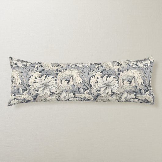 Coussins Longs Art nouveau, Motif Damas, Organique, Lignes courbe (Devant)