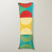 Coussins Longs Art Pop brillant avec cercles et Carré (Devant (Vertical))