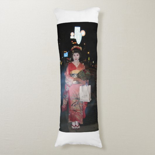 Coussins Longs Asakusa Geisha Neo Tokyo (Devant (Vertical))